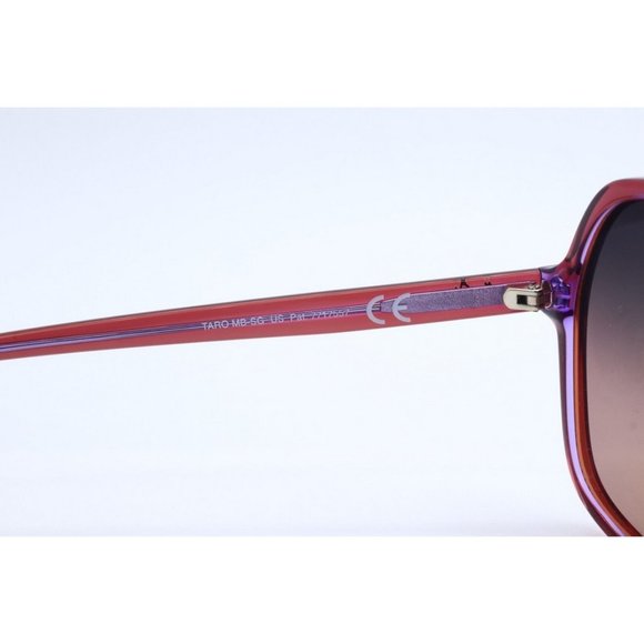 Maui Jim TARO MJ 795-09B Pink Asian Fit Sunglasses Gray Polarized Lenses 59mm